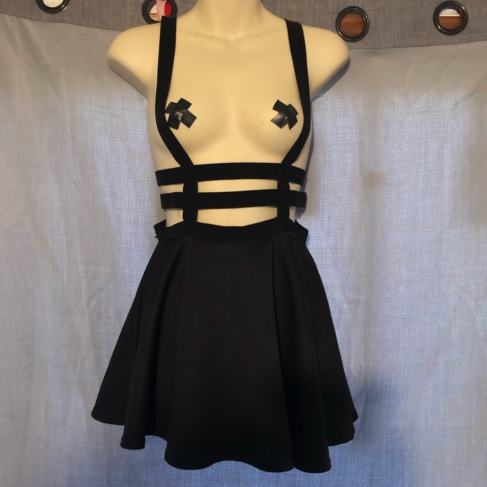 COPY - Zipper suspender cage skirt